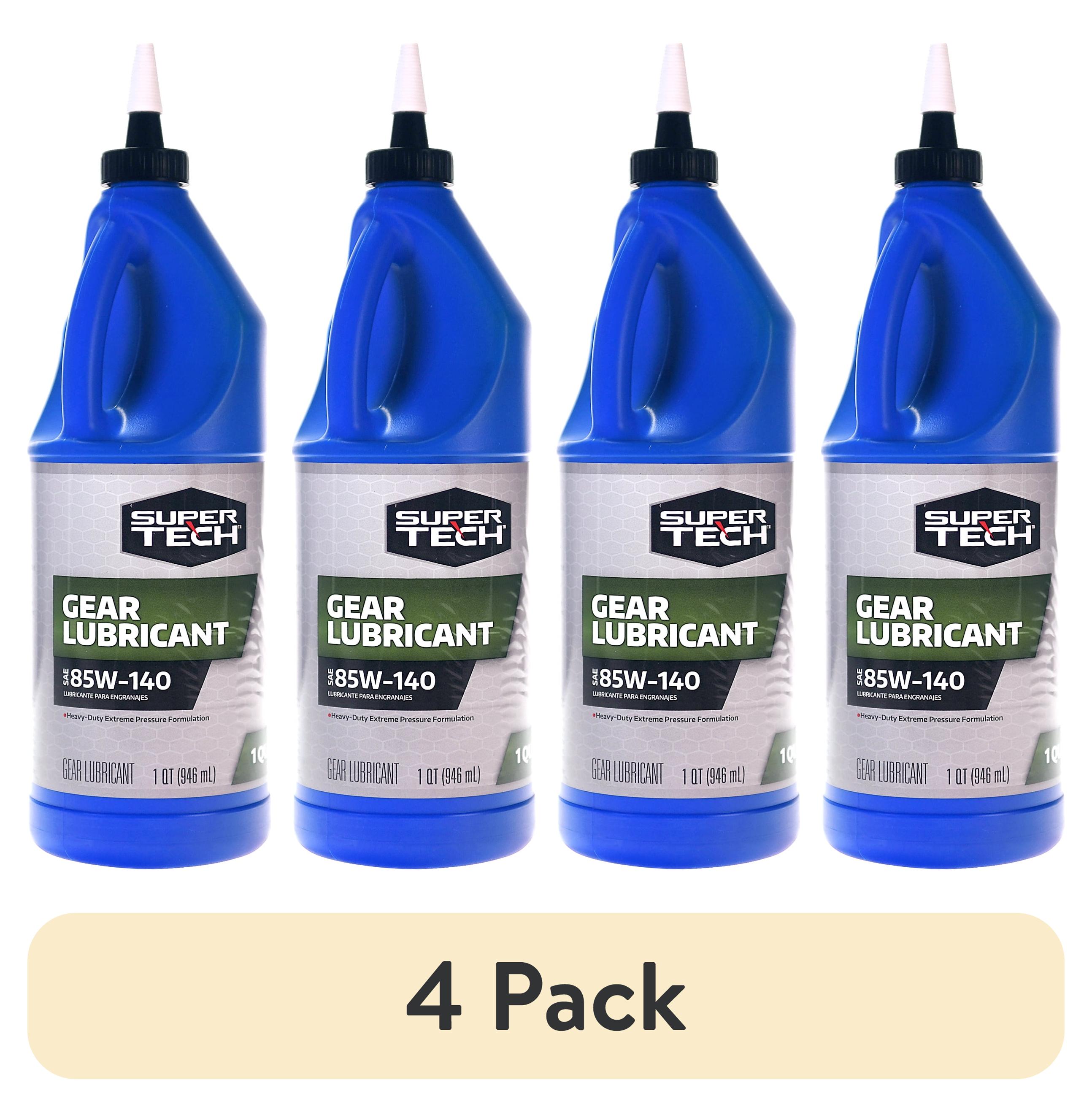 (4 pack) Super Tech SAE 85W-140 1.0 qt Gear Lubricant Drip Bottle, 1 Quart