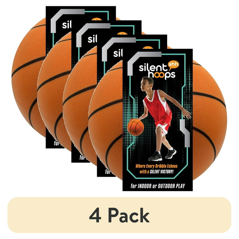Silent Hoops 4 Pack Premium Foam Basketball Standard Size Quiet