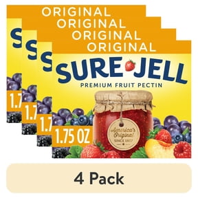 (4 pack) Sure Jell Original Premium Fruit Pectin, 1.75 oz Box