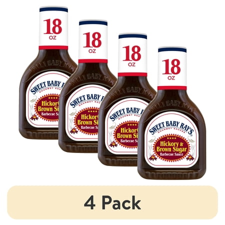 (4 pack) Sweet Baby Ray's® Hickory & Brown Sugar Barbecue Sauce 18 oz
