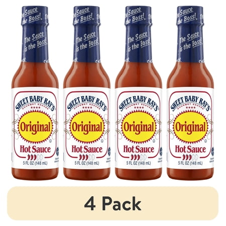 (4 pack) Sweet Baby Ray's Original Hot Sauce 5 fl oz