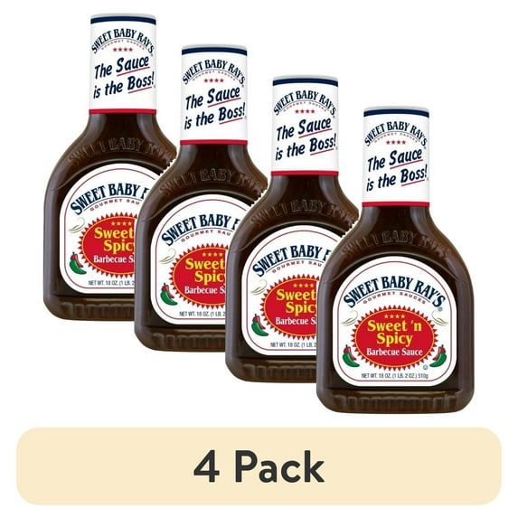 (4 pack) Sweet Baby Rays Sweet N Spicy Barbecue Sauce (18 Fl Oz (Pack Of 2))