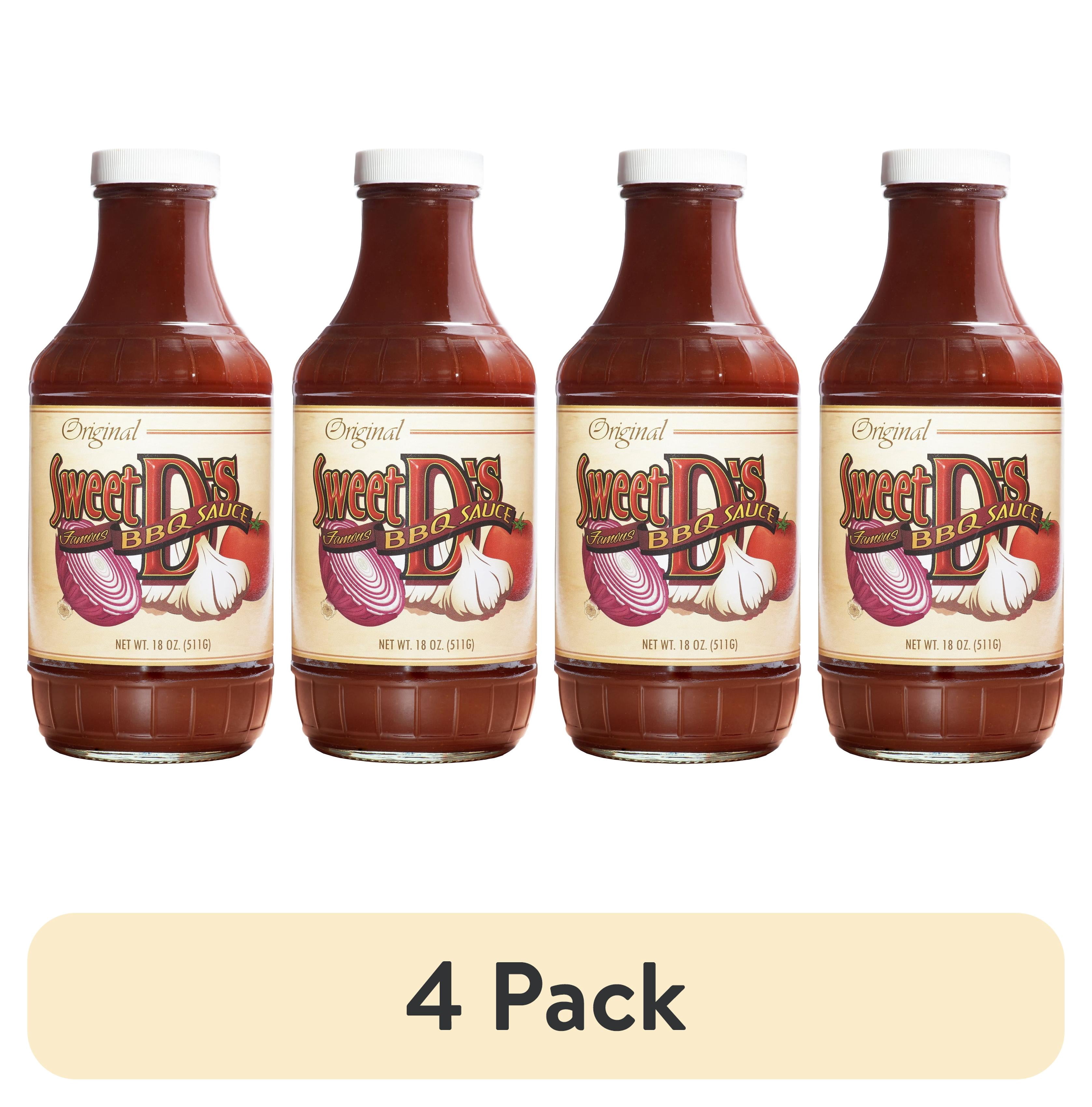 (4 pack) Sweet D's Original Barbecue BBQ Sauce 18oz
