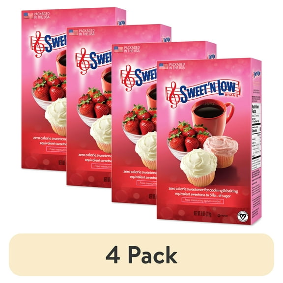 (4 pack) Sweet'N Low Zero Calorie Sweetener, 8 oz