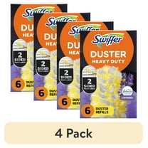 (4 pack) Swiffer Dusters Heavy Duty Multi-Surface Duster Refills for Cleaning, Lavender, 6 Count