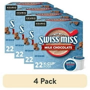 (4 pack) Swiss Miss Milk Chocolate Hot Cocoa, K-Cup Pods, 22 Count