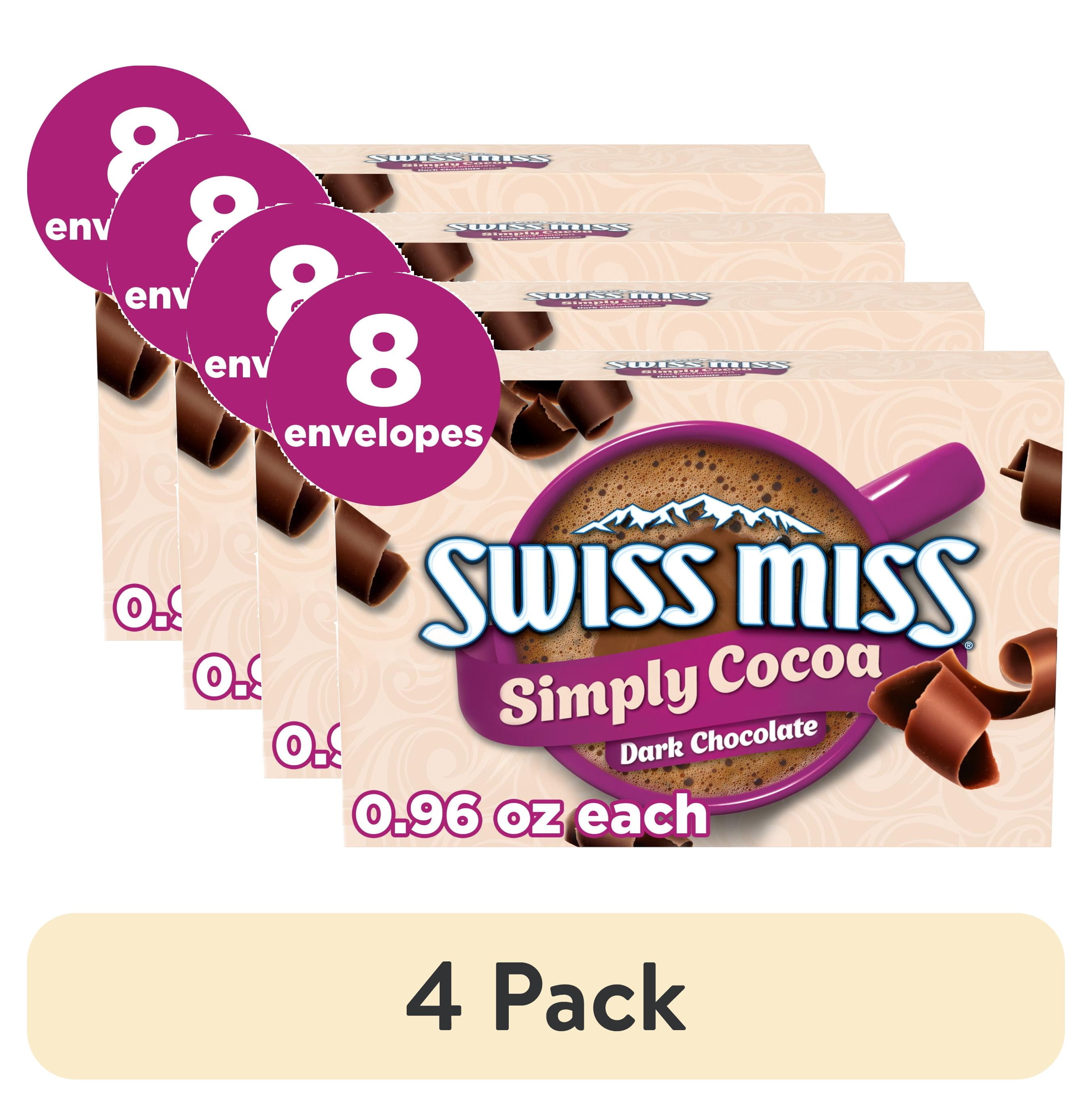 3 pack) Swiss Miss Simply Cocoa Dark Chocolate Flavored Hot Cocoa