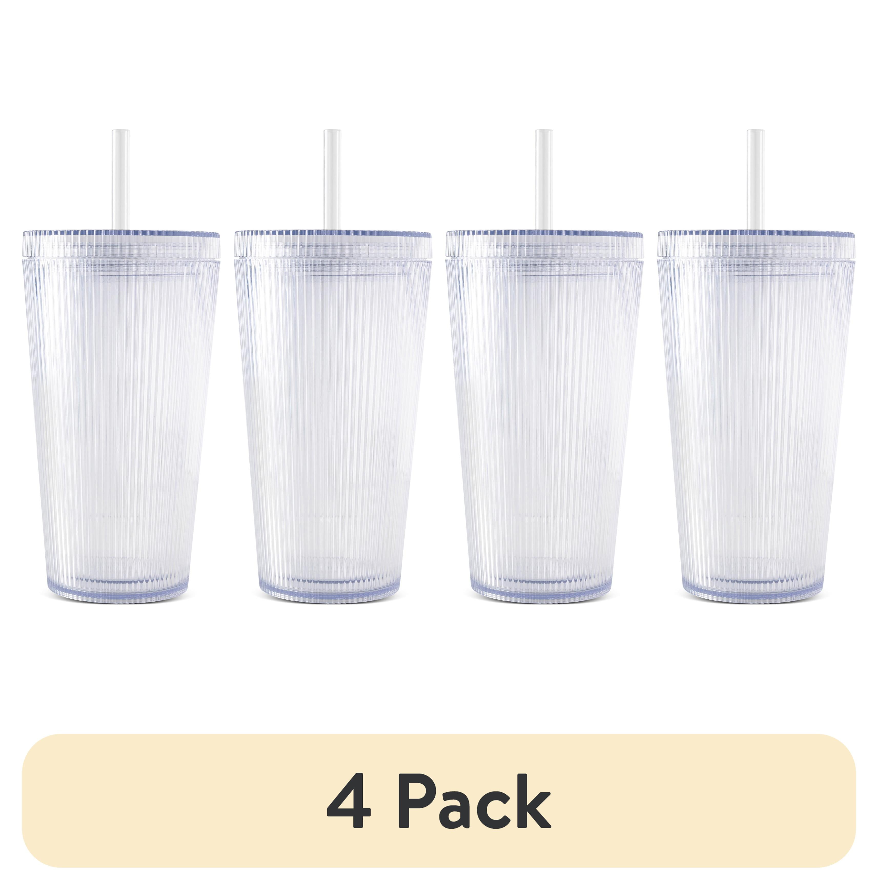 4 pack) TAL Double-Wall Lightweight 18oz Iced Coffee Tumbler with