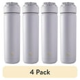 thumbnail interactive-video image 1 of (4 pack) TAL Stainless Steel Ranger Water Bottle with Easy Sip Straw 26oz, Gray Blue, 1 of 11