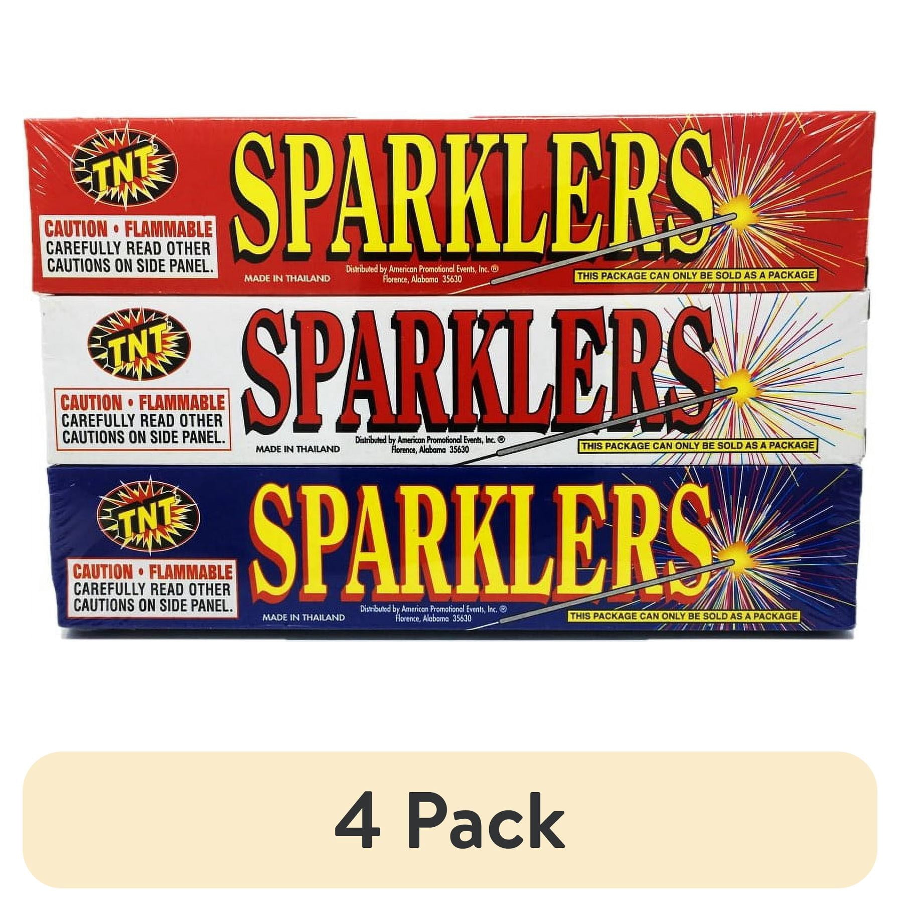 (4 pack) TNT Fireworks, Sparklers, Gold Sparklers, Any Occasion