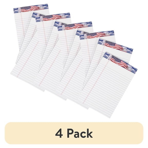 (4 pack) TOPS, TOP75103, American Pride Binding Legal Writing Tablet - Jr.Legal, 3 / Pack