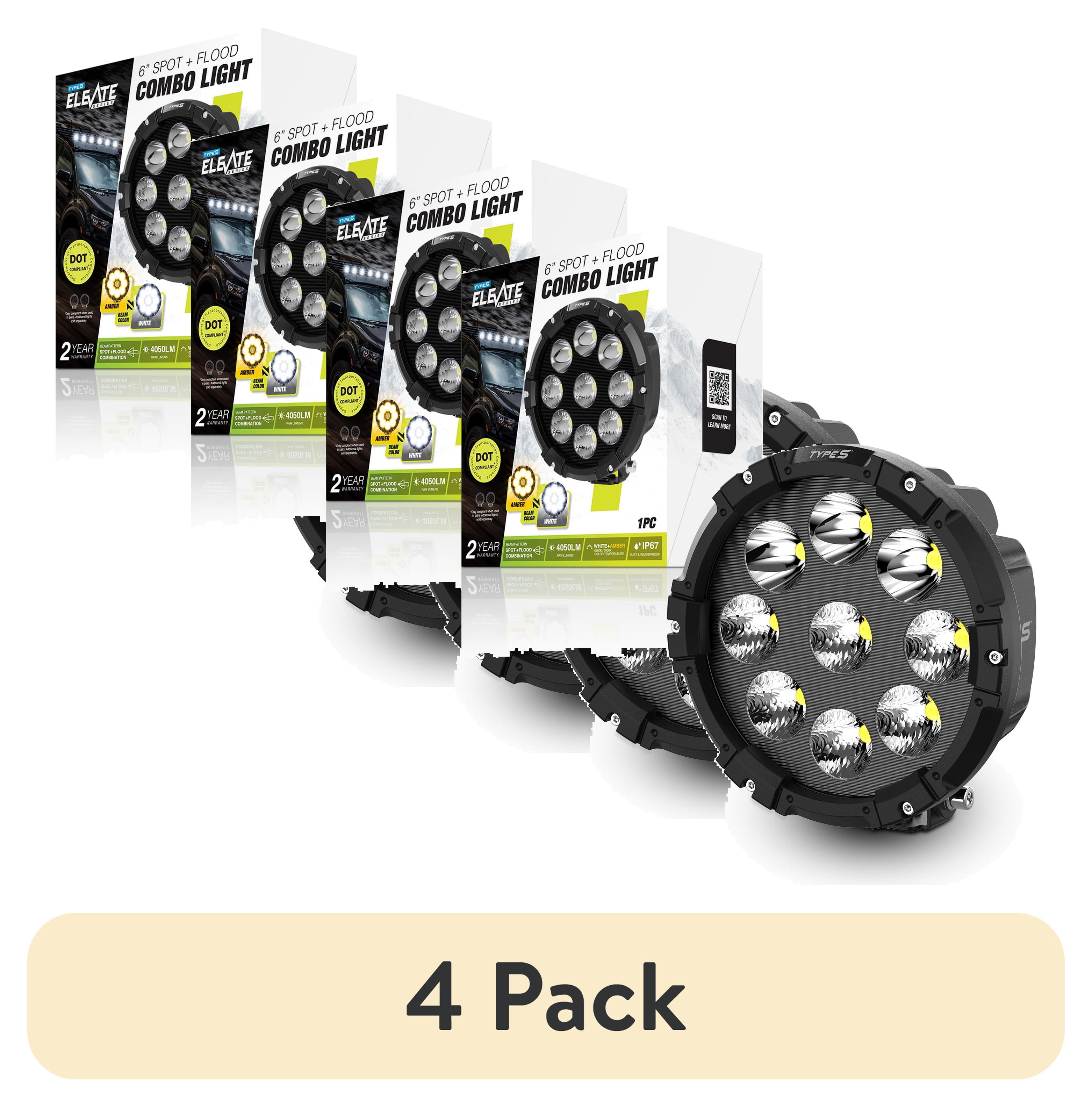 TYPE S Elevate Inch Spot Flood Combo Beam Pod Light DOT