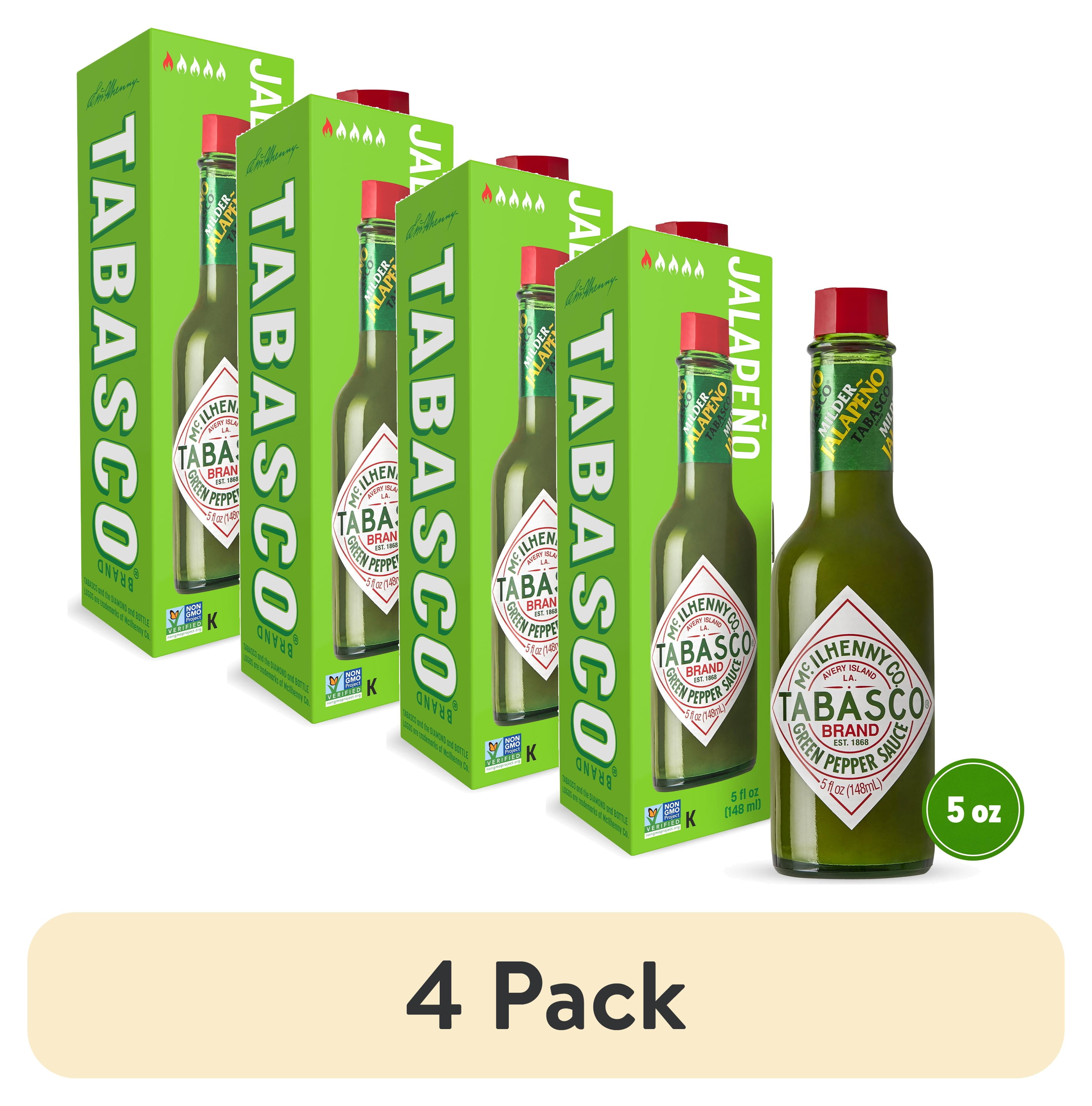 TABASCO。 TABASCO Green Pepper Sauce 5 oz Glass Bottle Mild Jalapeño Flavor