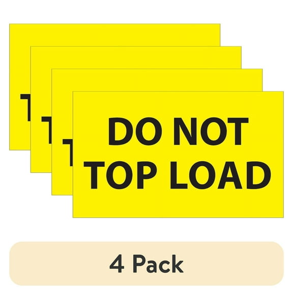 (4 pack) Tape Logic Label,Do Not Top Load,3x5" DL1106