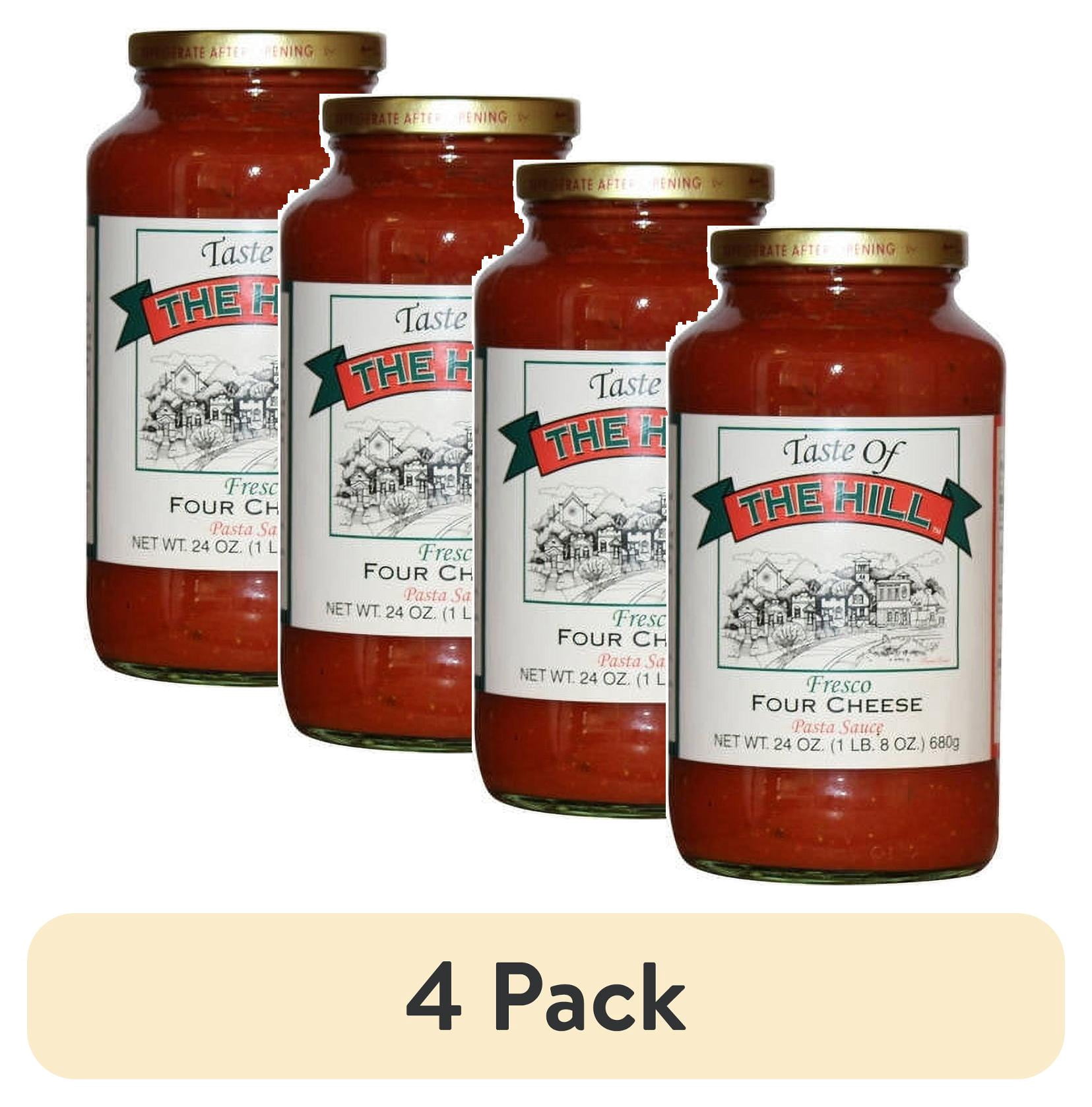 (4 pack) Taste of the Hill Four Cheese Pasta Sauce, 24 oz