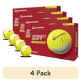 thumbnail interactive-video image 1 of (4 pack) TaylorMade Speed Soft Golf Balls 12pk, Yellow, 1 of 8