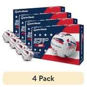 4 pack TaylorMade SpeedSoft Ink 12pk Golf Balls, USA