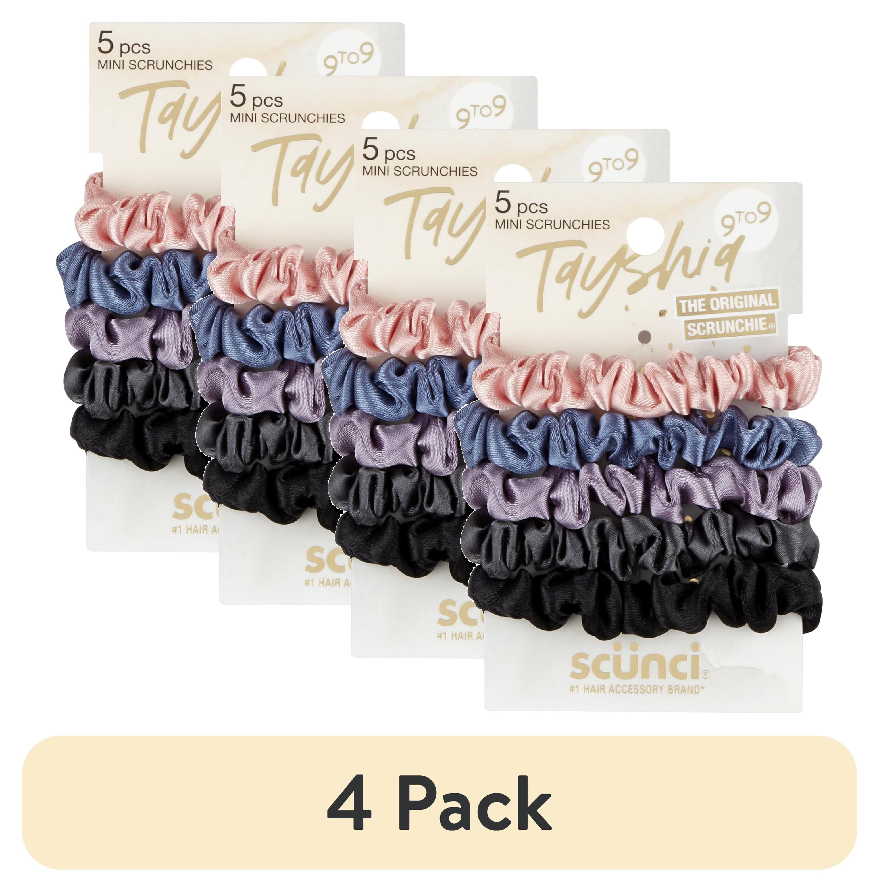 4 pack) Tayshia by Scunci No Damage Satin Mini Scrunchie  display picture 2