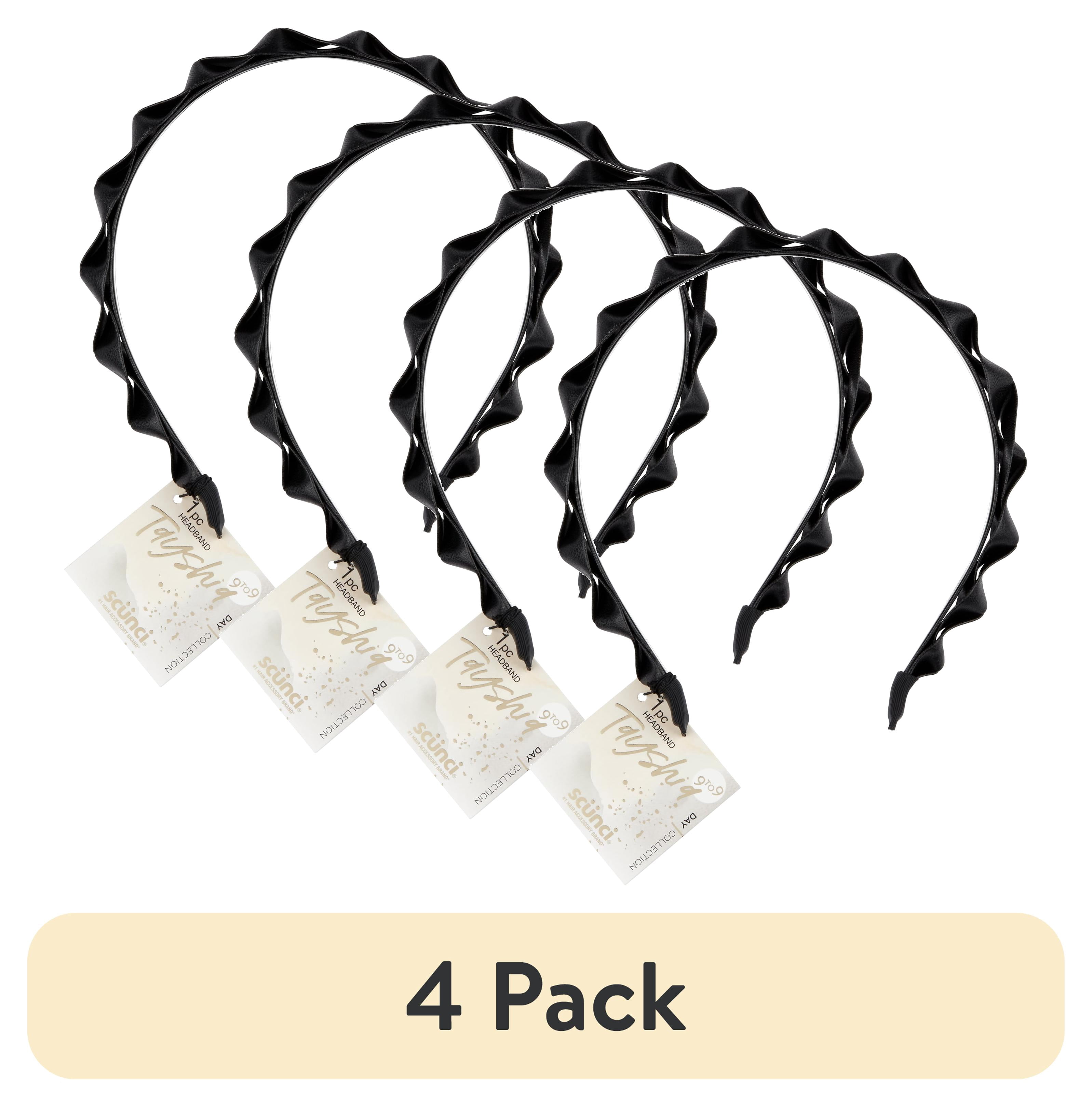4 pack) Tayshia by Scunci Twisted Faux-Leather No-Squeeze  display picture 2