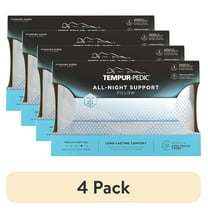 (4 pack) Tempur-Pedic All-Night Support Bed Pillow and Cooling, Pain-Relieving Support, Standard/Queen, Adult