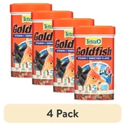 4 pack Tetra Goldfish Flakes, Balanced Diet Fish Food, Clear Water Formula, 2.2 oz.