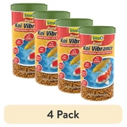 4 pack Tetra Pond Koi Vibrance Color Enhancing Floating Pond Fish Food, 4.94 oz
