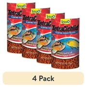 4 pack Tetra TetraCichlid Floating Pellets Fish Food, Nutritionally Balanced Diet, 6 oz.