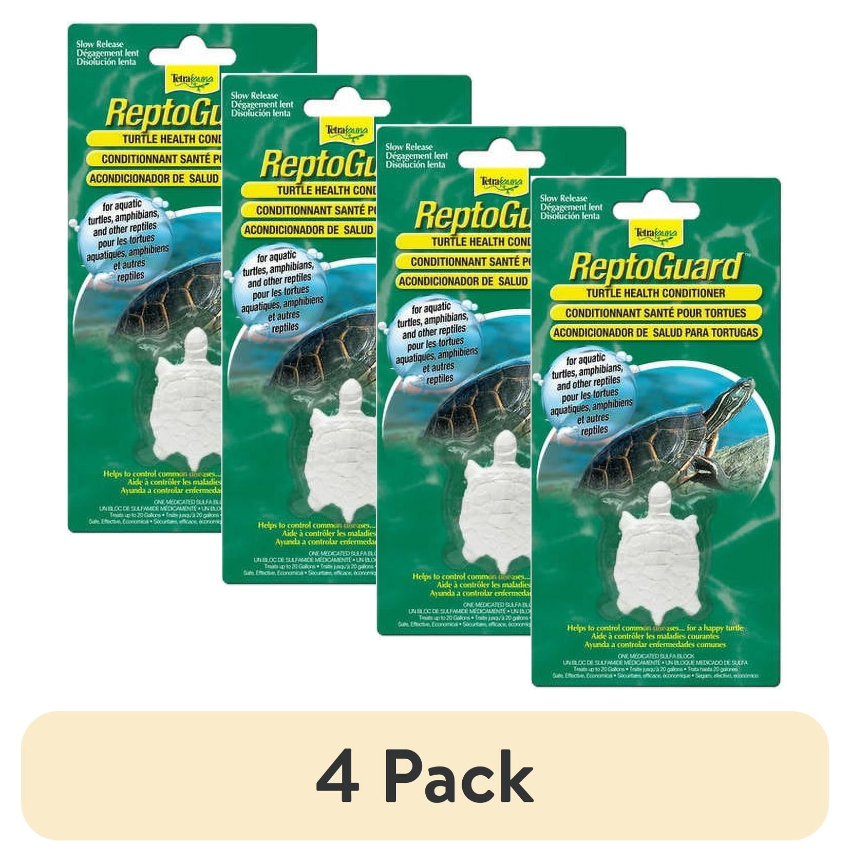 (4 pack) TetraTetrafauna ReptoGuard Turtle Health Conditioner Block, 1-Count