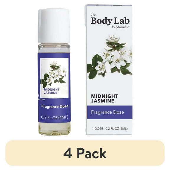 (4 pack) The Body Lab Fragrance Dose, Midnight Jasmine, 0.2 fl. oz.