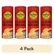 (4 pack) The Good Crisp Company Gluten Free Original Snack Chips in 5.6 oz Canister