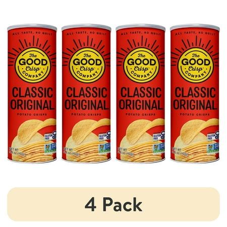 (4 pack) The Good Crisp Company Gluten Free Original Snack Chips, 5.6 oz