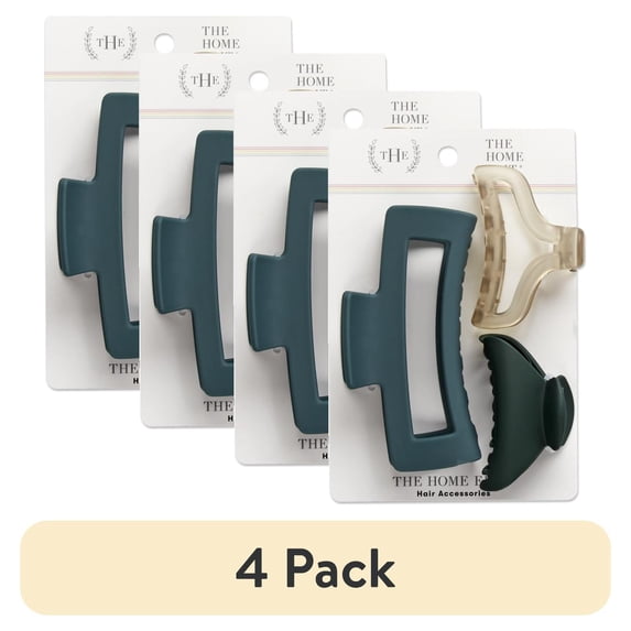 (4 pack) The Home Edit 3Pk Mixed Claw Clip - GREEN