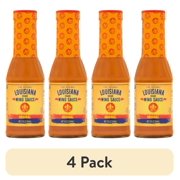 (4 pack) The Original Louisiana Brand Wing Sauce, Original, 12 fl oz Bottle