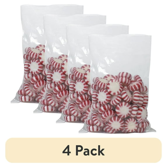 (4 pack) Partners Brand Flat Poly Bag,4 x 24",2 mil,PK1000 PB408
