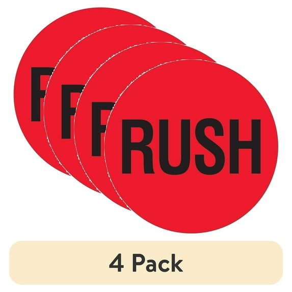 (4 pack) BOX Rush Label