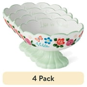 4 pack The Pioneer Woman Painted Meadows 6.4-inch Stoneware Candy Dish