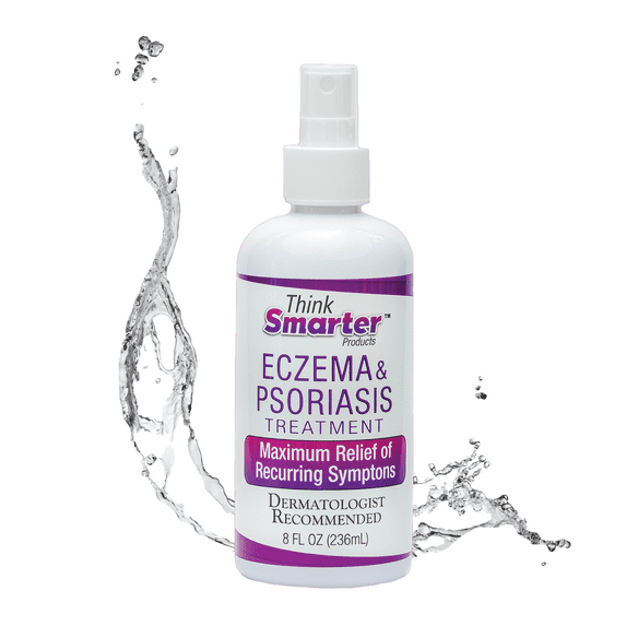 (4 pack) Think Smarter Products Eczema & Psoriasis Therapy with Hypochlorous Acid, All-Natural, 8fl oz (236 mL)