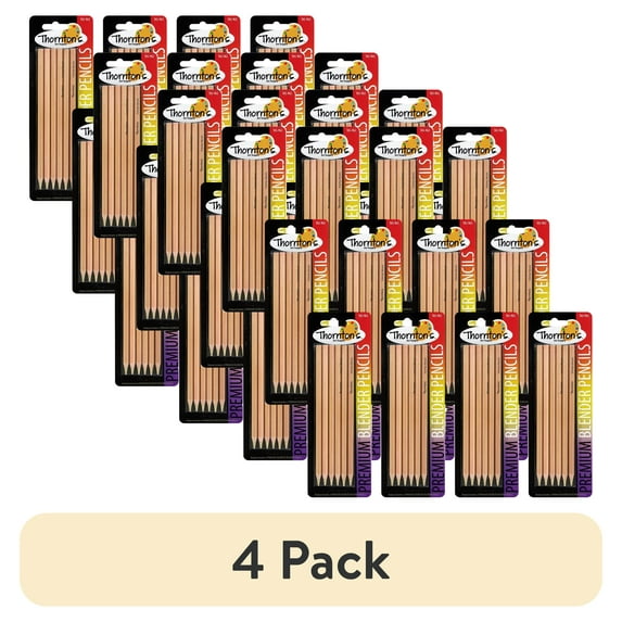(4 pack) Thornton's Art Supply Premium Colorless Blender Pencils, Pack of 72
