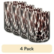 (4 pack) Thyme & Table 12 fl oz Black Tortoise Drinking Glass