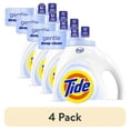 thumbnail image 1 of (4 pack) Tide Free & Gentle Laundry Detergent Liquid for Sensitive Skin, Hypoallergenic, Unscented, 105 fl oz, 80 Loads, 1 of 14