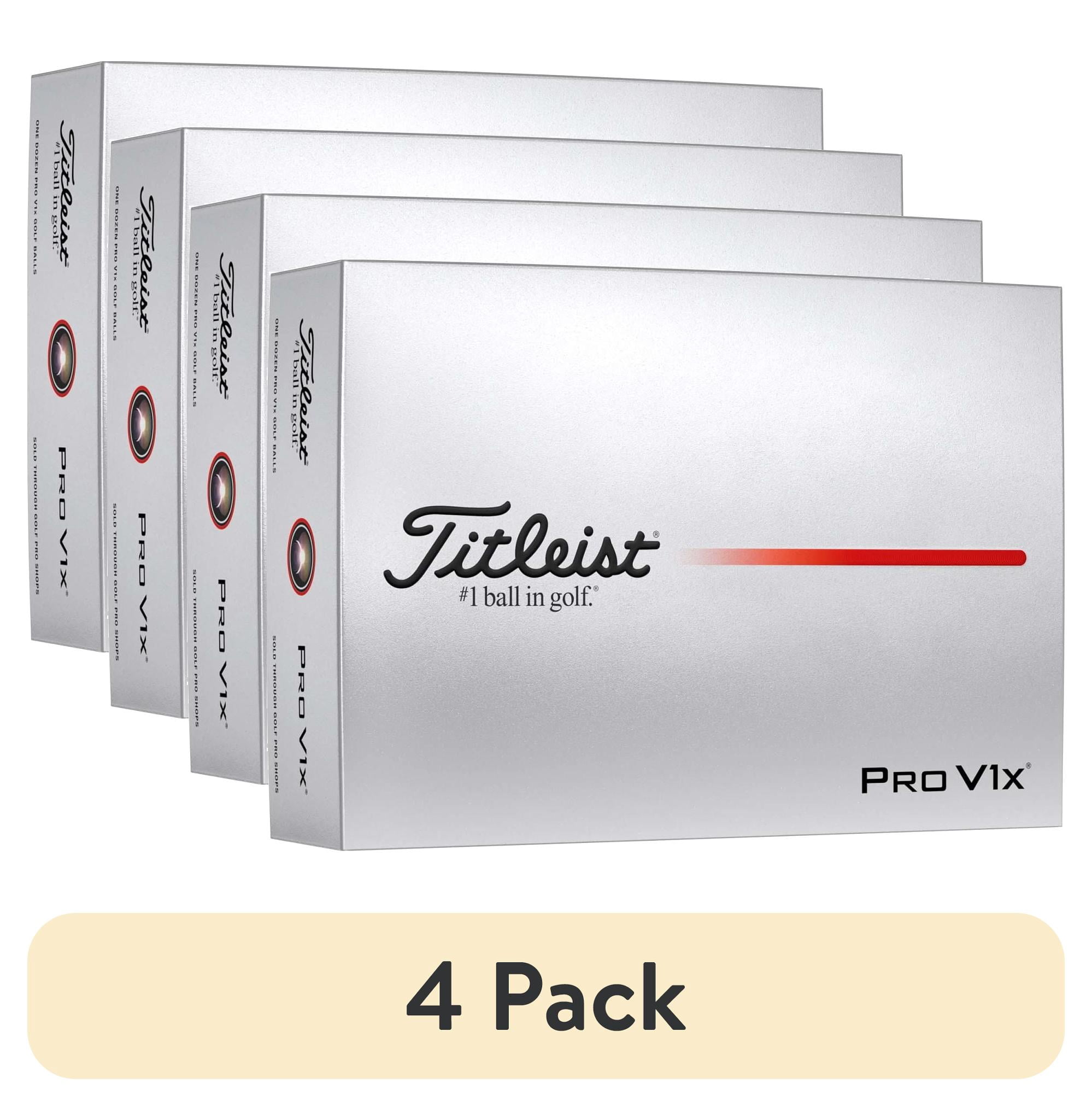 4 pack) Titleist 2025 Pro V1x, 12 Pack, White - Walmart.com