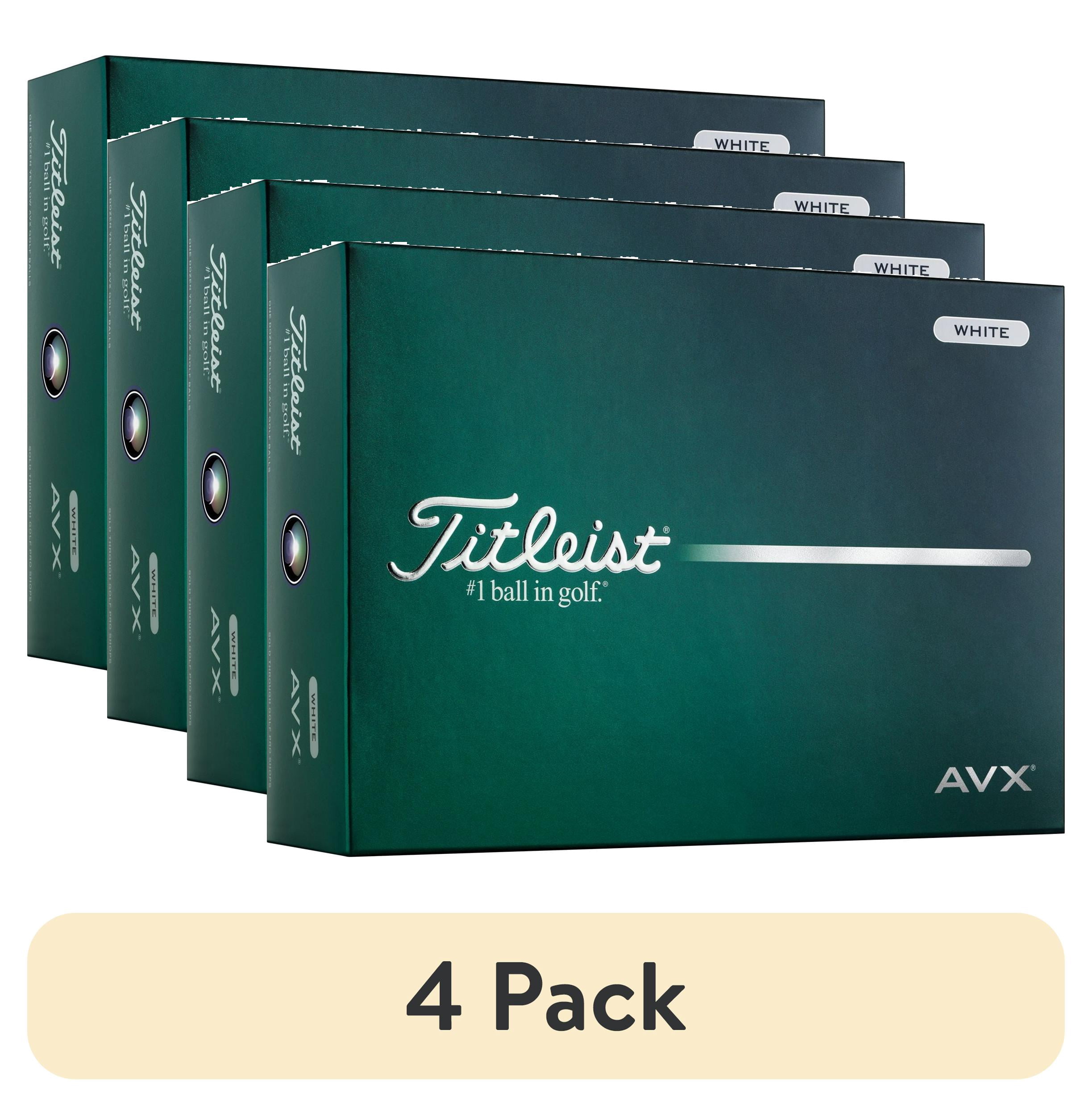 (4 pack) Titleist 2026 AVX Golf Balls 12pk, White