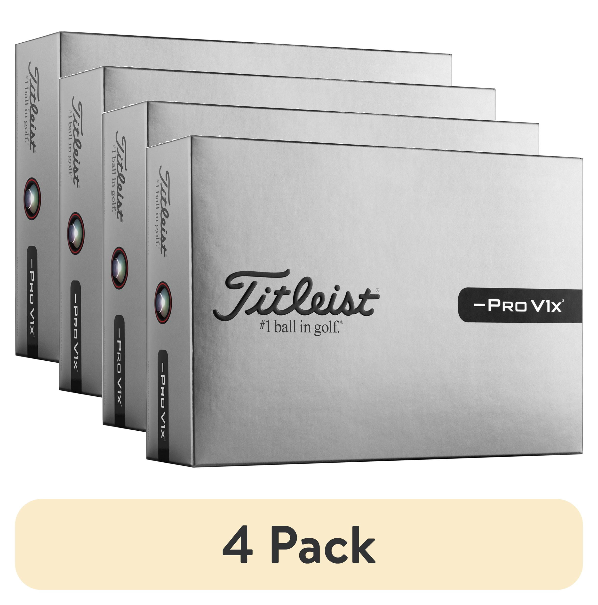 (4 pack) Titleist 2026 Pro V1x Left Dash Golf Balls 12pk, White