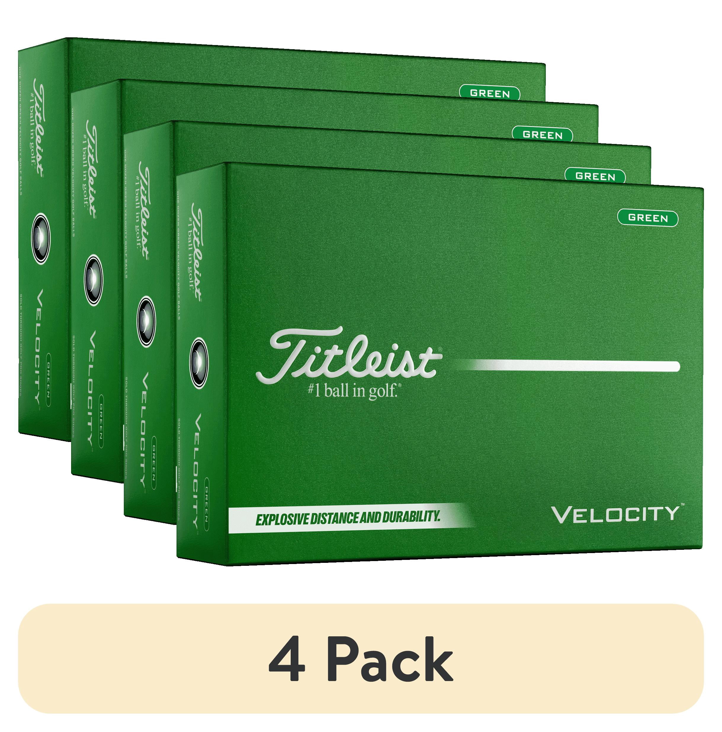 (4 pack) Titleist 2026 Velocity Golf Balls 12pk, Green