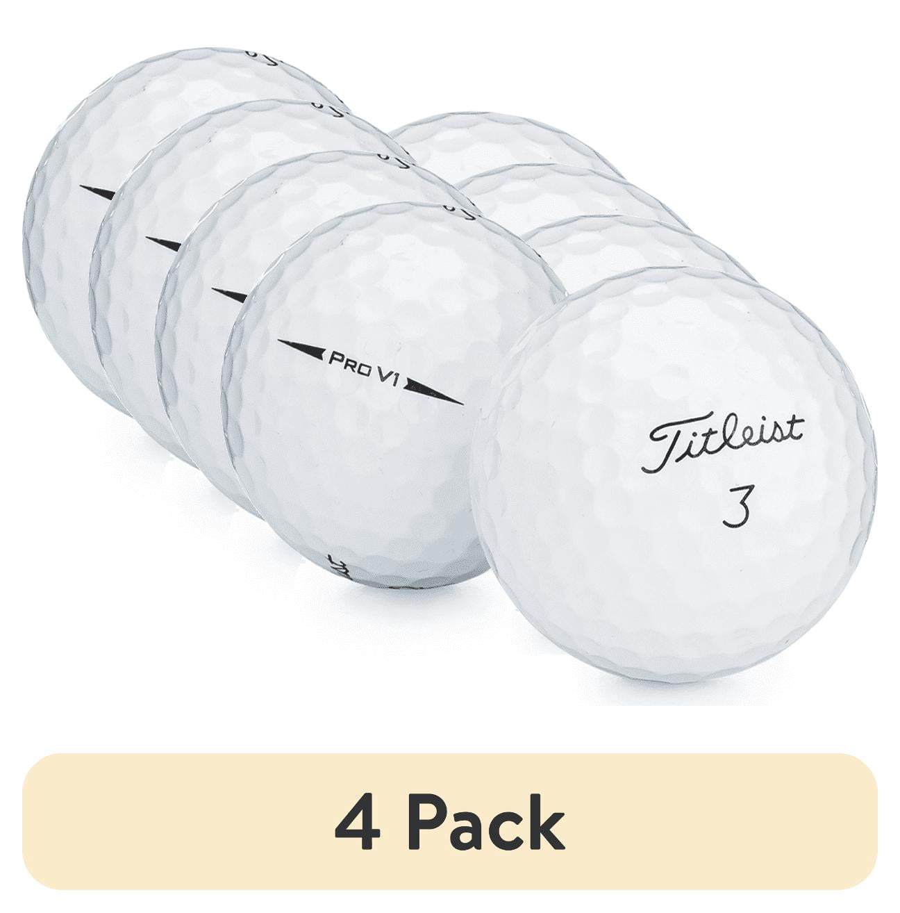 (4 pack) Titleist Pro V1, Mint Quality, Pristine Quality Golf Balls, 12 Golf Balls (1 Dozen)