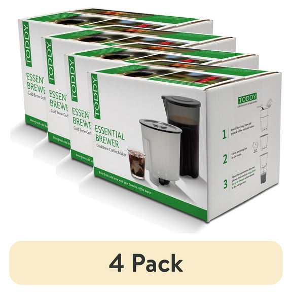(4 pack) Toddy Essential Brewer Cold Brew Coffee Maker