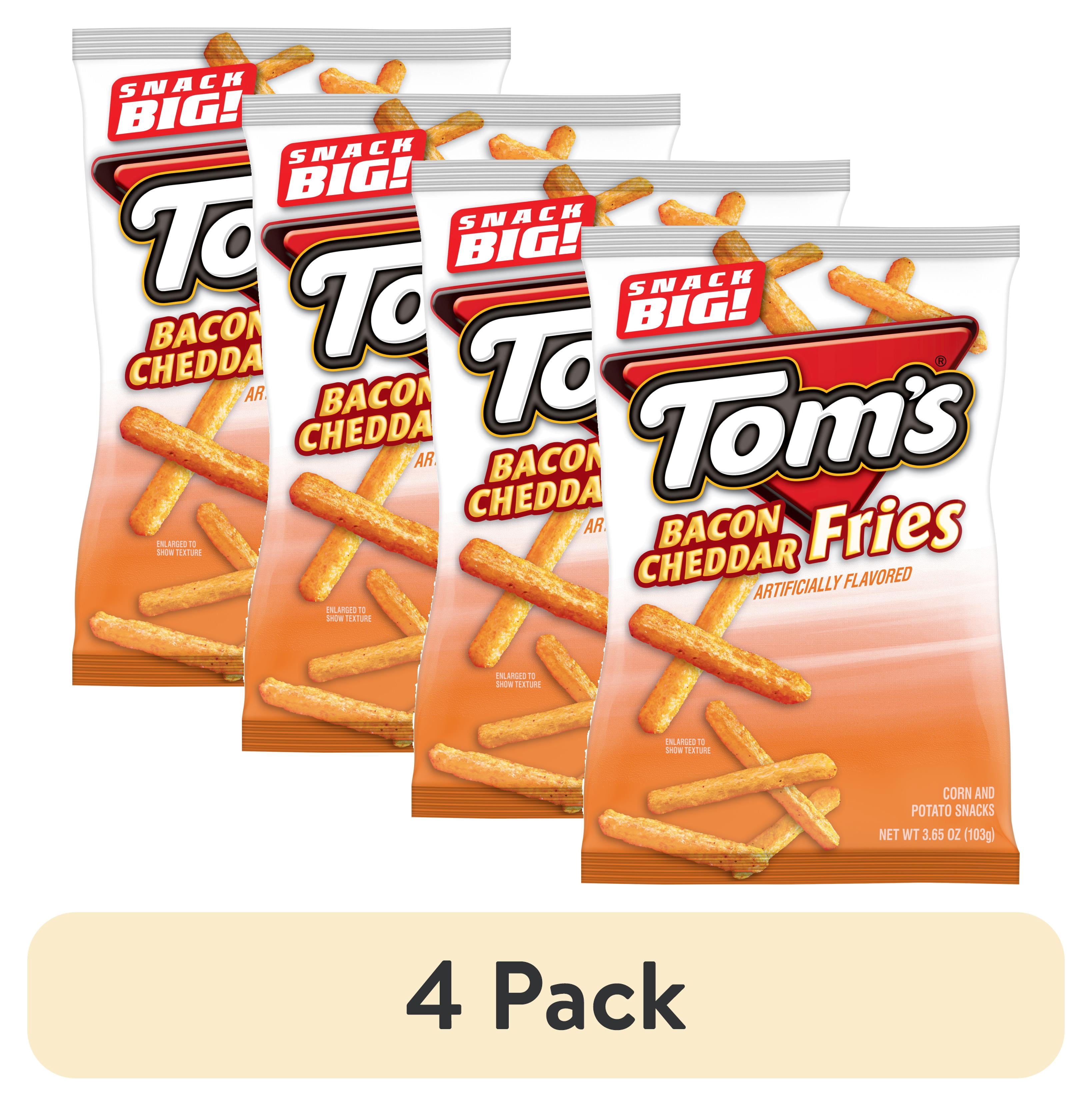 (4 pack) Tom's Bacon and Cheddar Flavored Bag, 3.65 oz Bag - Walmart.com
