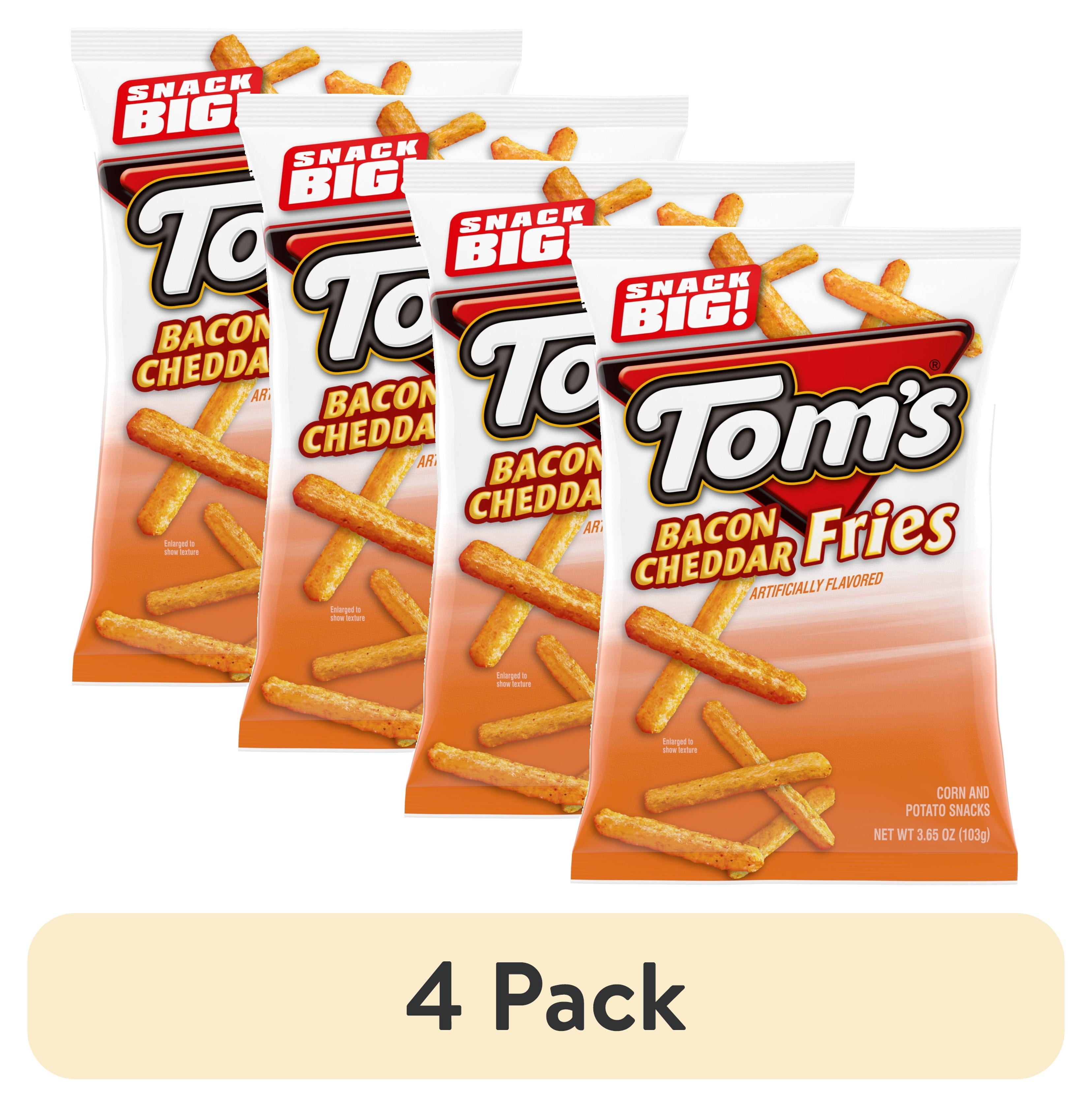(4 pack) Tom's Bacon and Cheddar Flavored Bag, 3.65 oz Each - Walmart.com