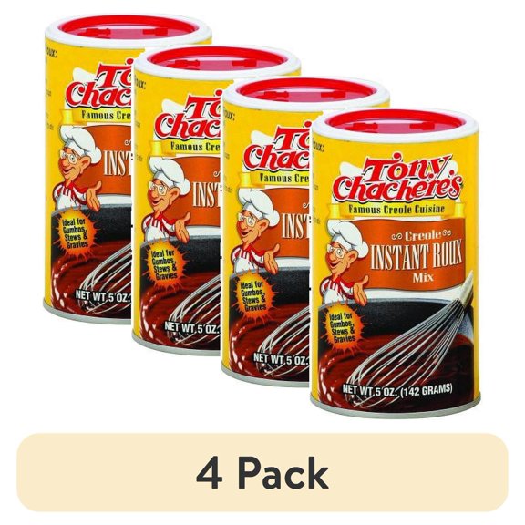 (4 pack) Tony Cachere's Creole Instant Roux Mix, 5 Oz