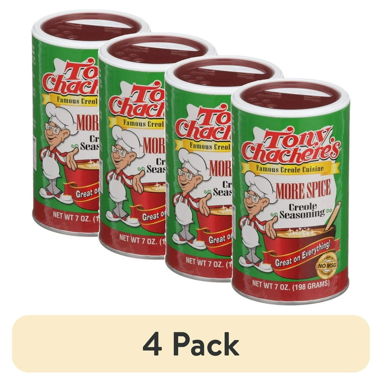 pack) Tony Chachere's, Seasoning, Cajun, More Spice, oz